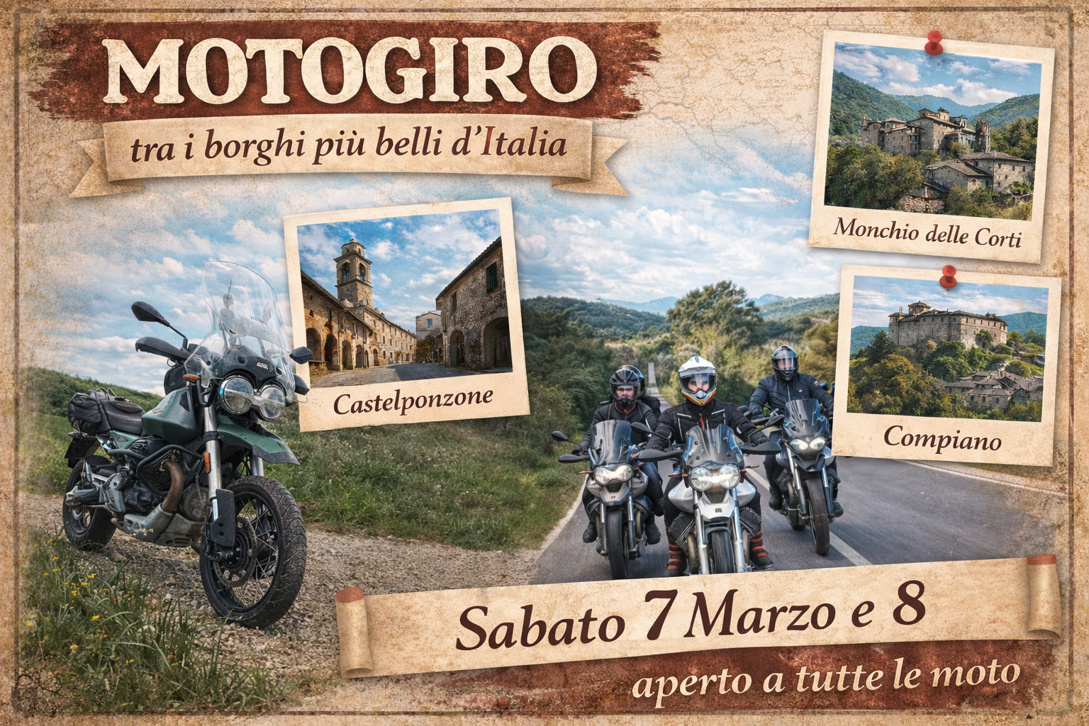 Motogiro tra i Borghi più Belli d’Italia – 7/8 Marzo 2026
