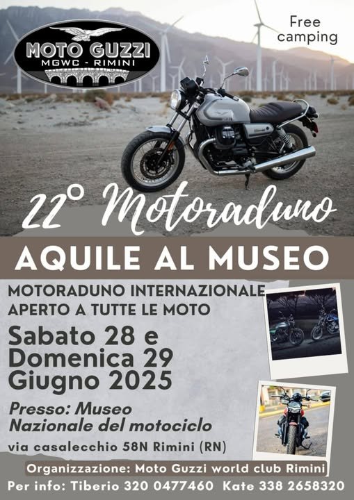 Aquile al Museo, raduno internazionale Moto Guzzi a Rimini