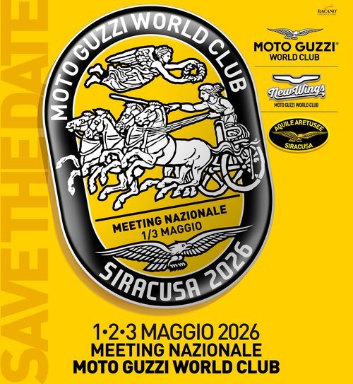 MEETING NAZIONALE Moto Guzzi World Club Città di Siracusa 01 Maggio –3 Maggio 2026