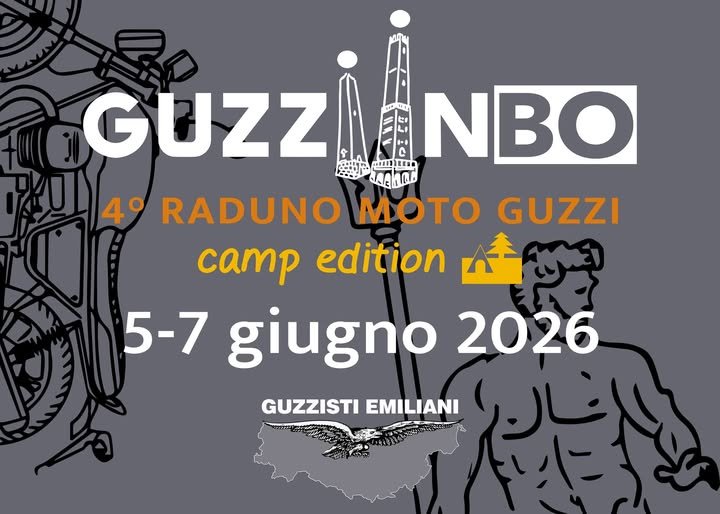 GUZZI·IN·BO 2026: The 4th Moto Guzzi Rally of the Guzzisti Emiliani – Camp Edition!