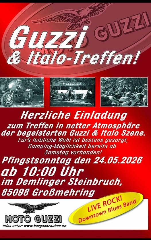 Guzzi & Italo-Treffen Grossmehring 25 Maggio